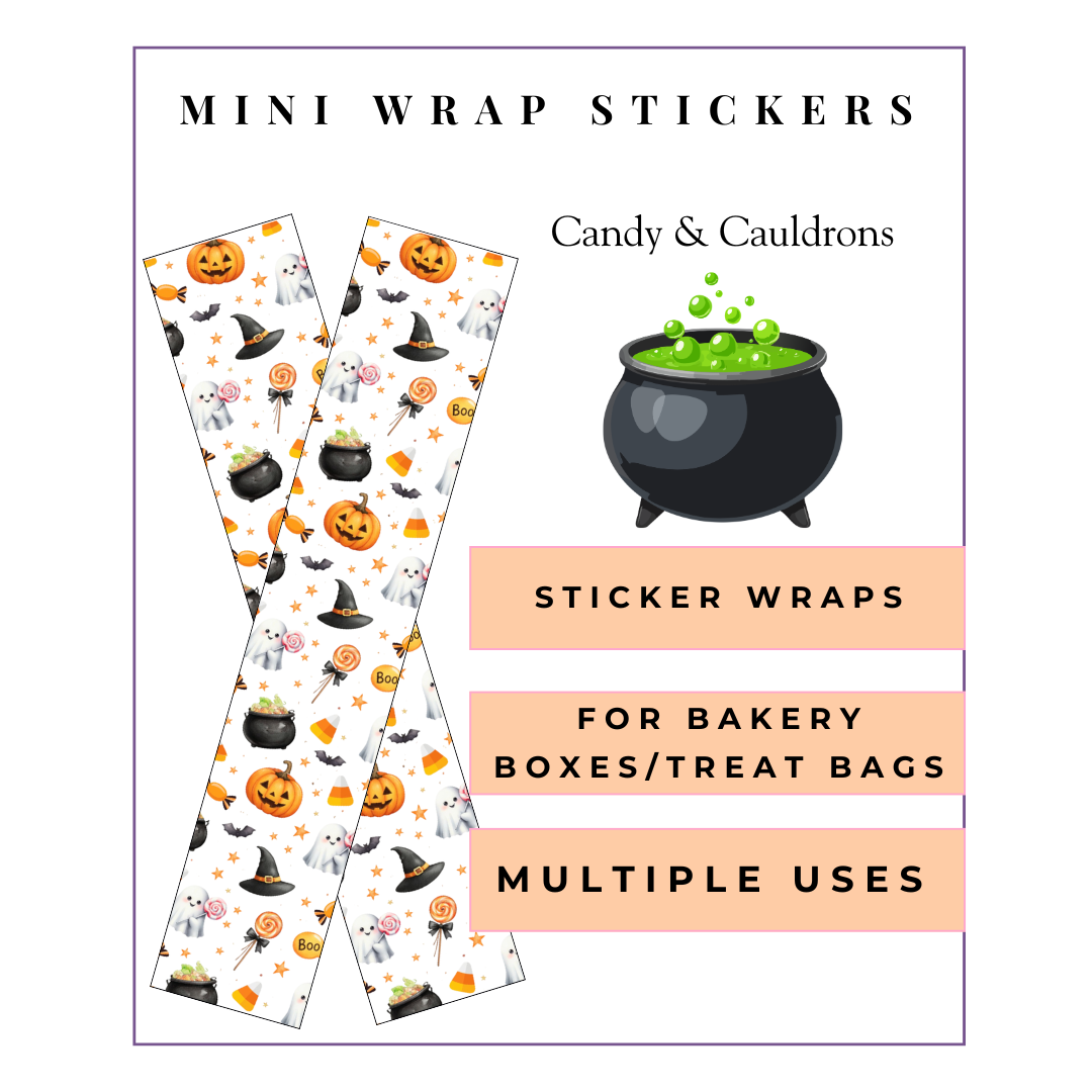 MINI Wrap Stickers: Candy & Cauldrons