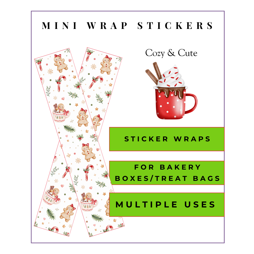Pre-Sale Mini Wrap Stickers: Cozy & Cute
