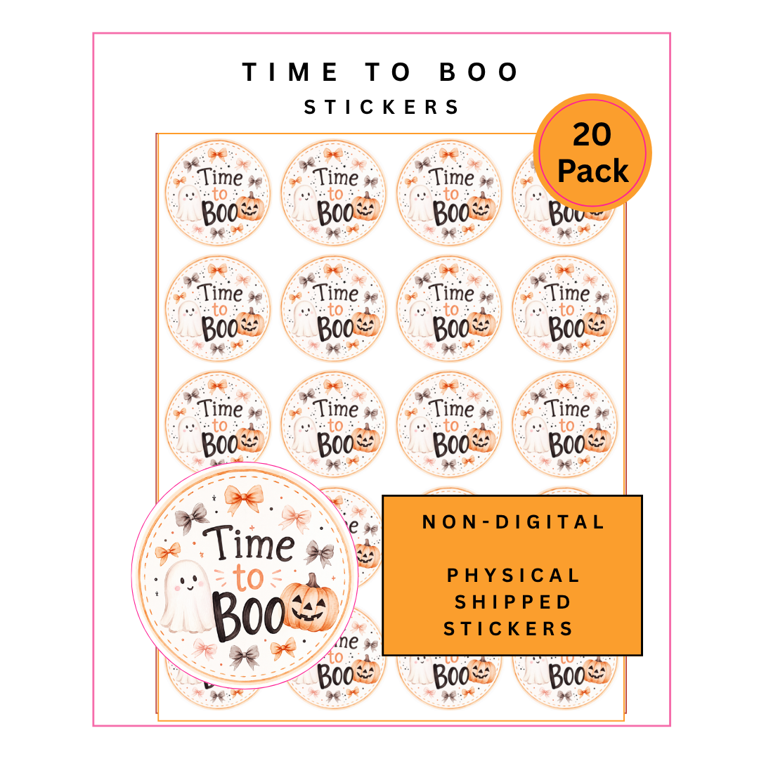 Physical Stickers: Time to Boo