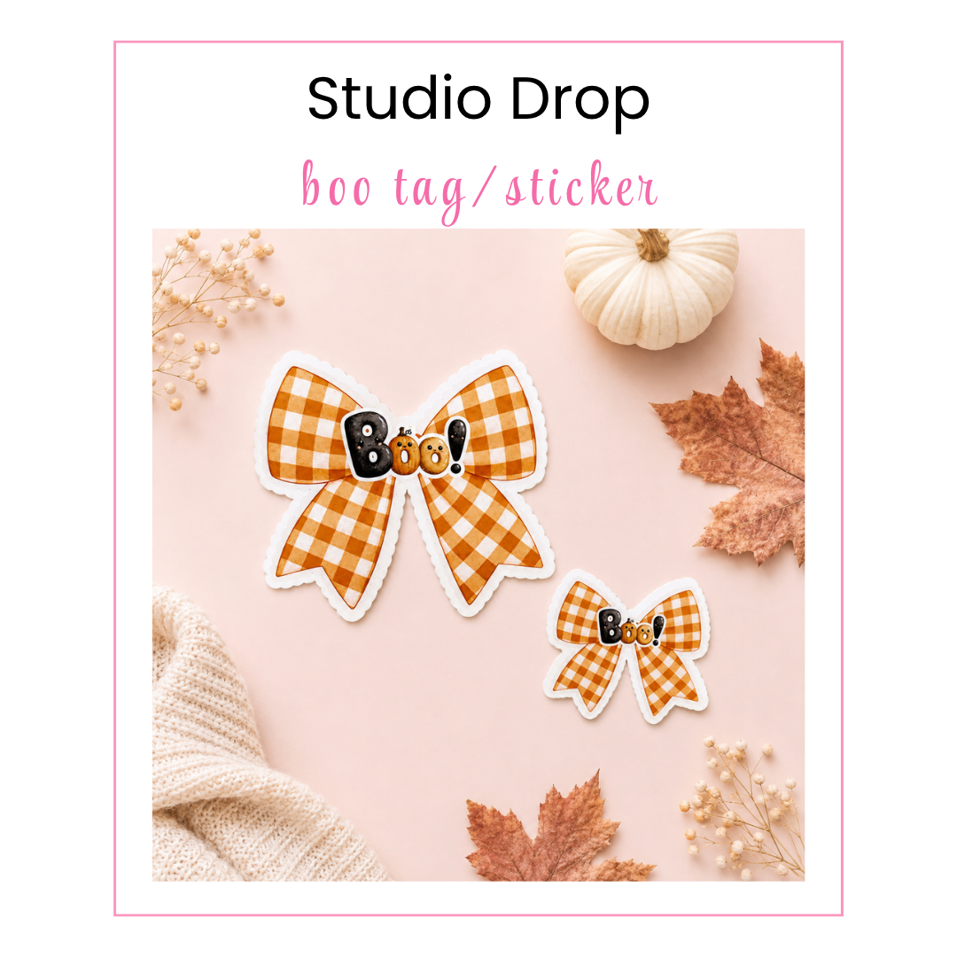 Studio Drop: Boo Tag/Sticker