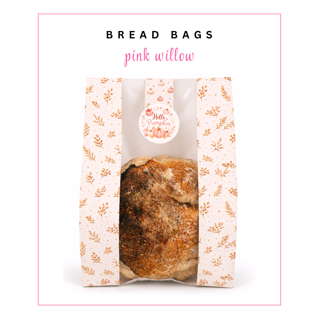 (PS) Bread Bags: Pink Willow