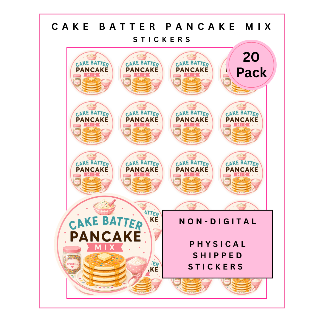 Physical Stickers: Cake Batter Pancakes