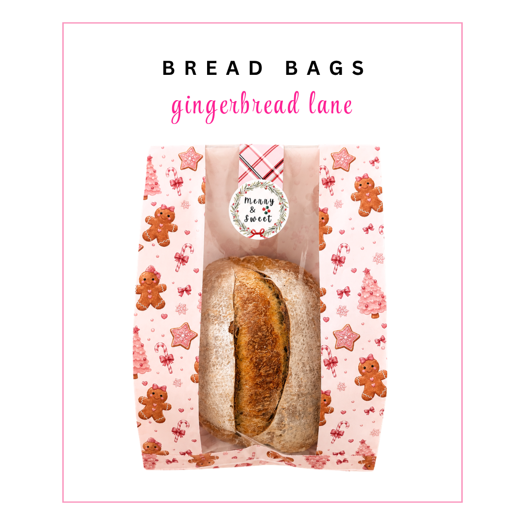 Pre-Sale BREAD BAGS: Gingerbread Lane