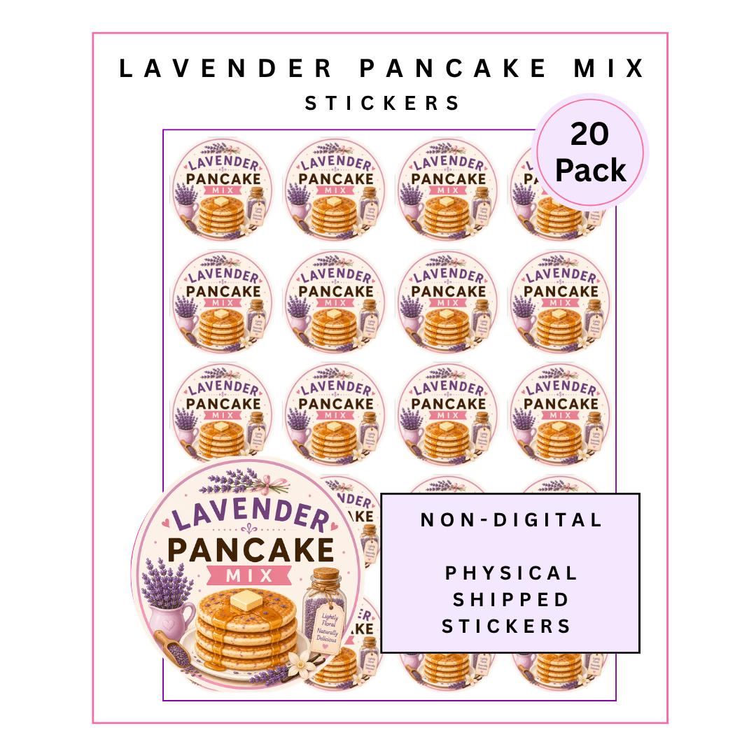 Physical Stickers: Lavender Pancakes
