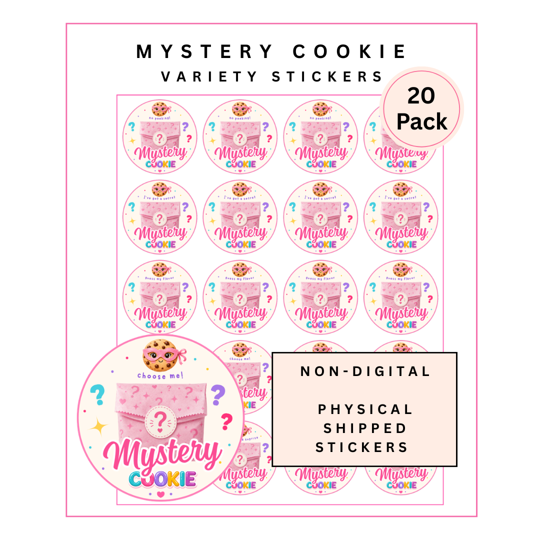 Physical Stickers: Mystery Cookie Variety Pack