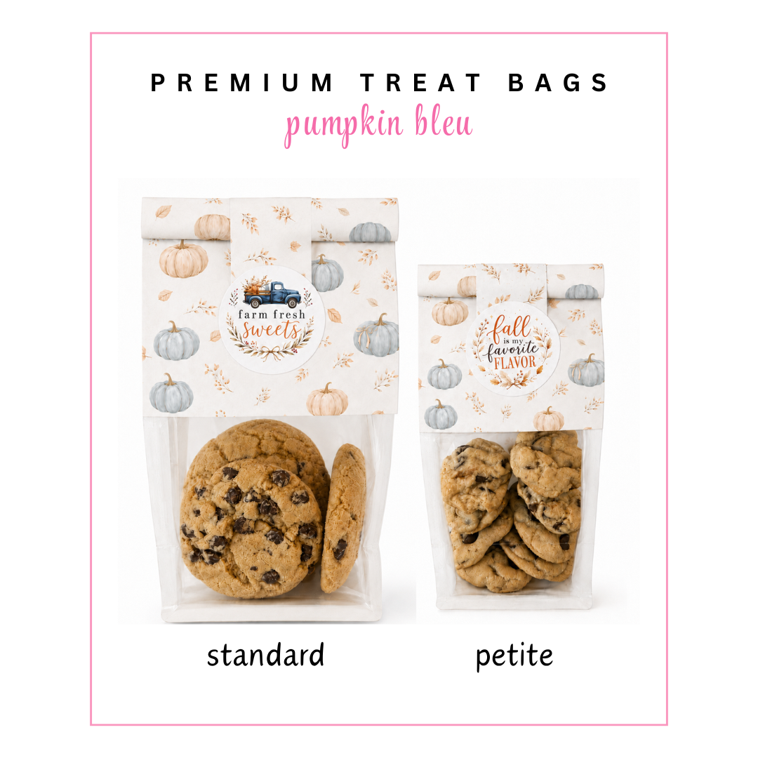 (PS) Premium Treat Bags: Pumpkin Bleu