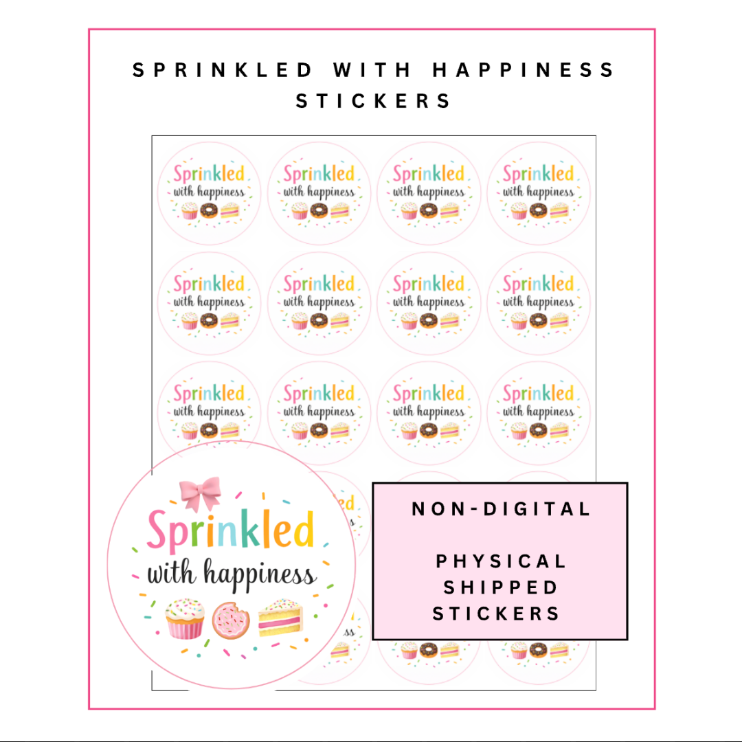Physical Stickers: Sprinkled With Happiness