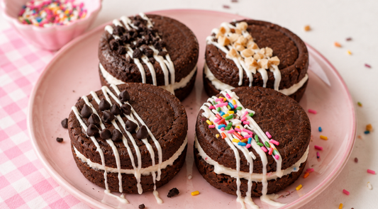 chocolate sugar cookie sandwiches