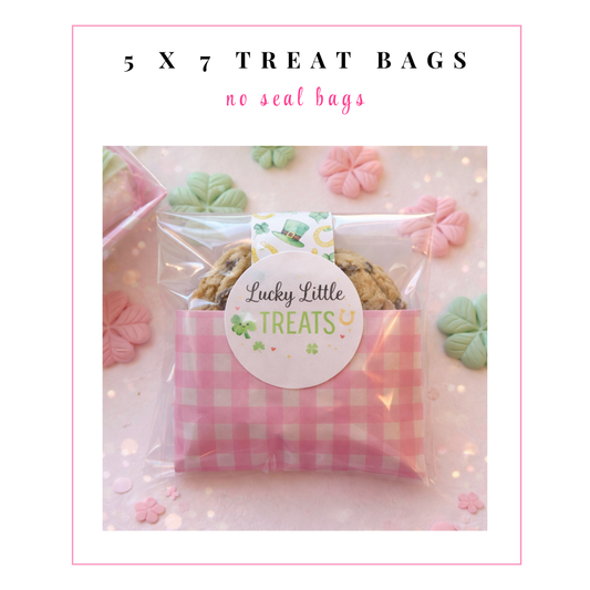 5 X 7 Treat Bags: No Seal