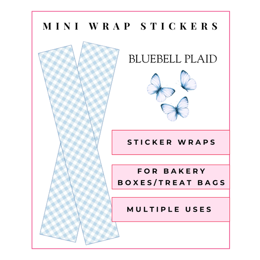 MINI Wrap Stickers: Bluebell Plaid