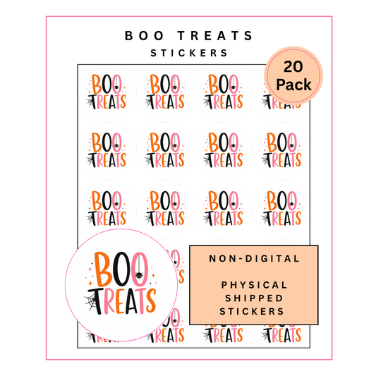 Physical Stickers:  Boo Treats