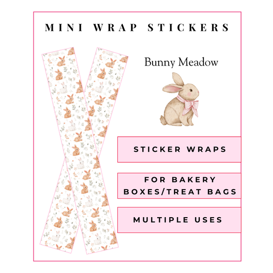 MINI Wrap Stickers: Bunny Meadow