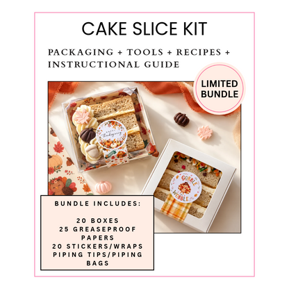 Thanksgiving Cake Slice Kit Bundle Plus Instructional Guide