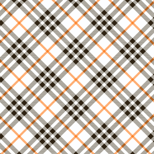 Plaid: Black/Orange