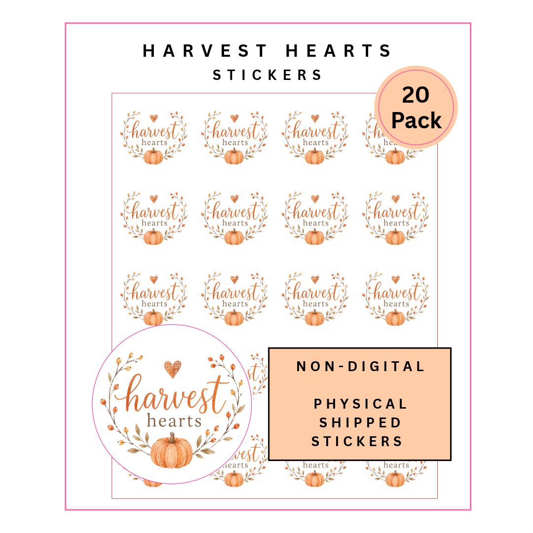 Physical Stickers: Harvest Hearts