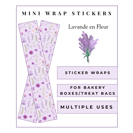 MINI Wrap Stickers: Lavande en Fleur