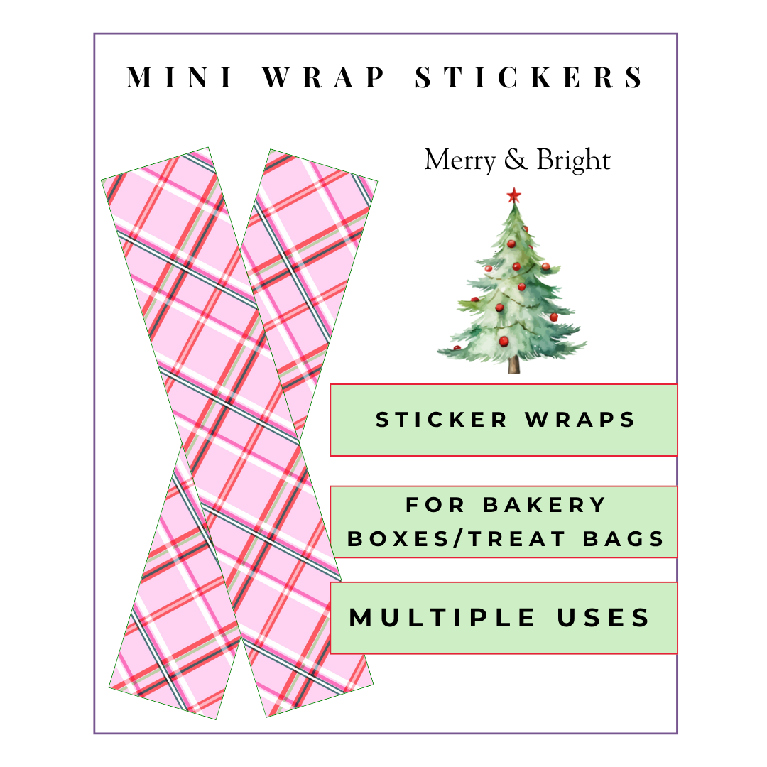 Pre-Sale Mini Wrap Stickers: Merry & Bright