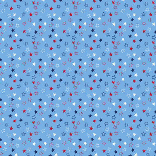 Patriotic (Tiny Stars) Greaseproof Paper