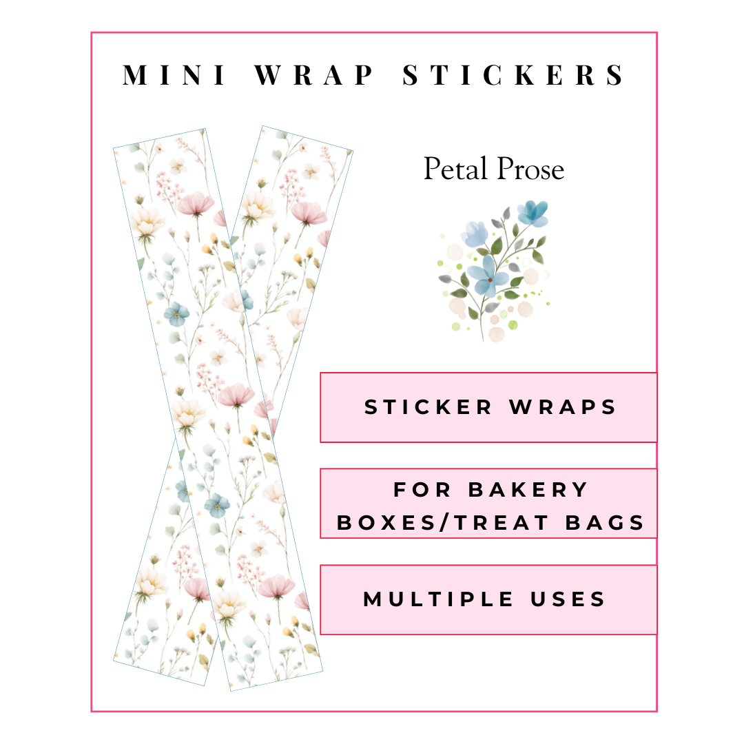 MINI Wrap Stickers: Petal Prose – The Pink Crumbb