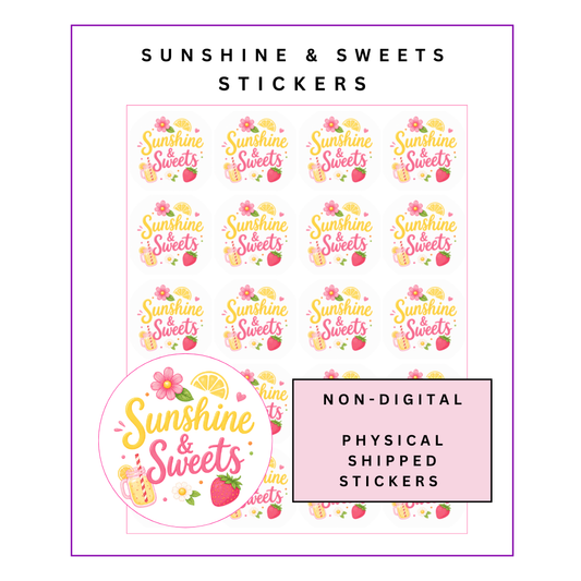 Physical Stickers:  Sunshine & Sweets