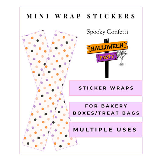 MINI Wrap Stickers: Spooky Confetti