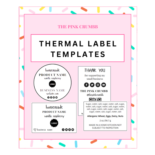 Thermal Label Template (Free for Members)