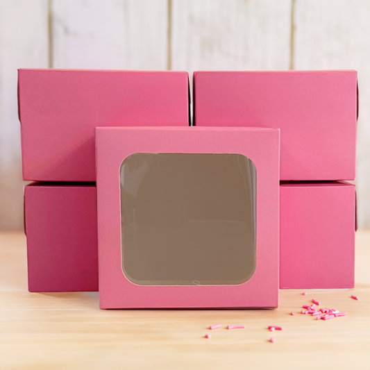Solid Pink Bakery Box