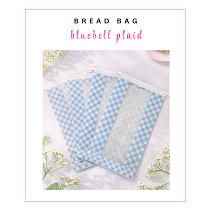 BREAD BAGS: Bluebell Plaid