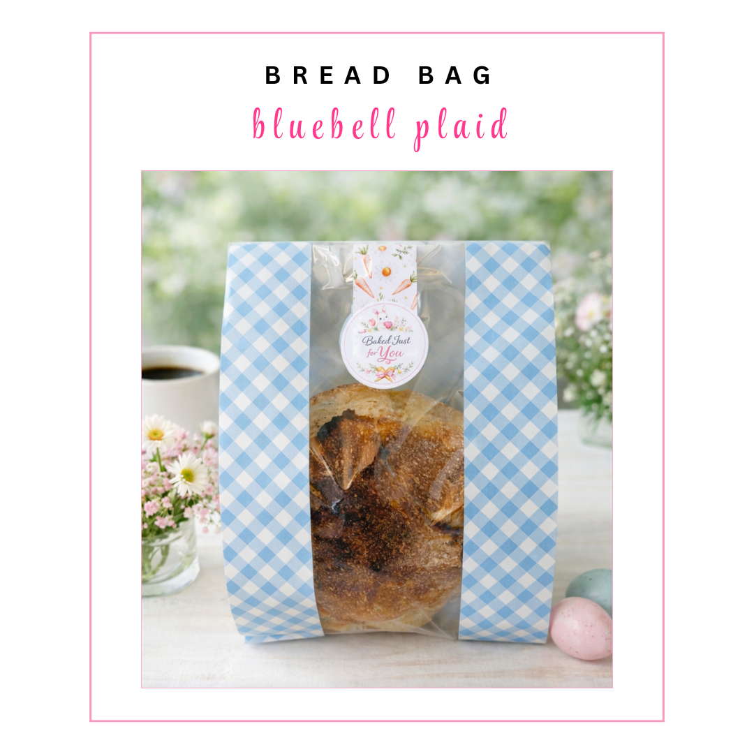 BREAD BAGS: Bluebell Plaid