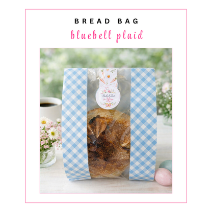 BREAD BAGS: Bluebell Plaid