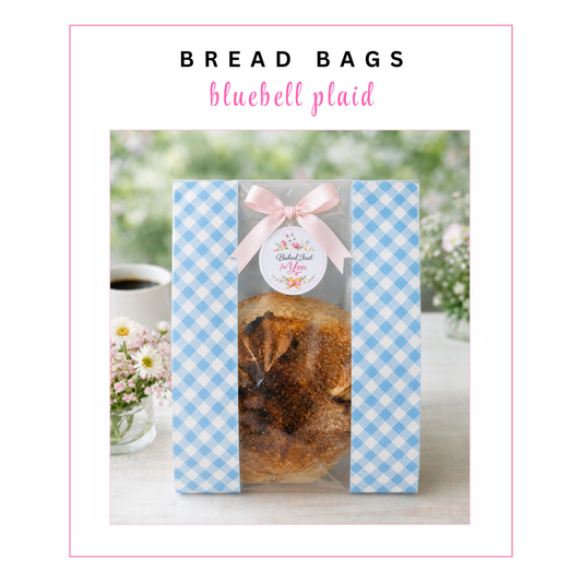 BREAD BAGS: Bluebell Plaid