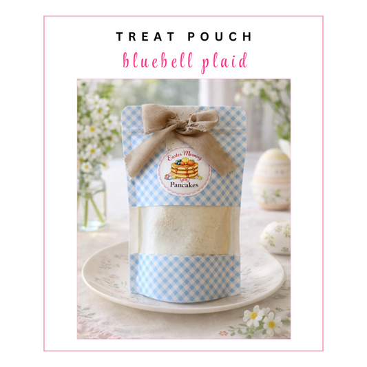 Dry Food Pouches: BLUEBELL PLAID