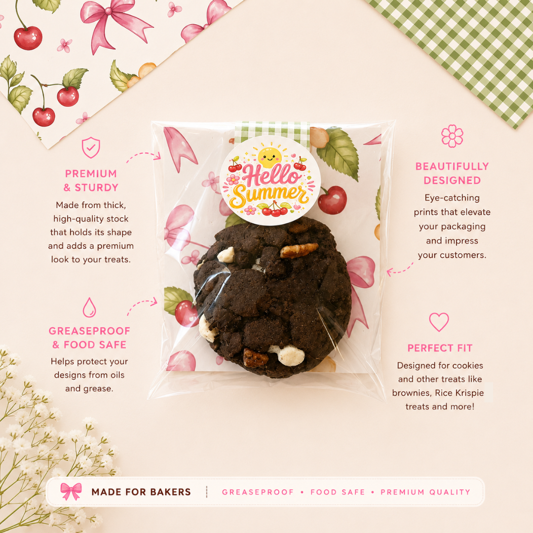 Square Treat Backers - Cherie Blossom