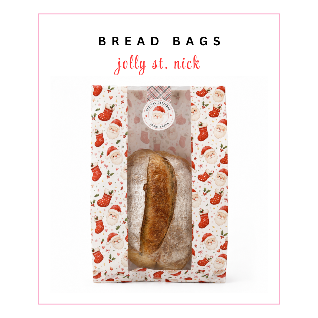 Pre-Sale BREAD BAGS: Jolly St. Nick