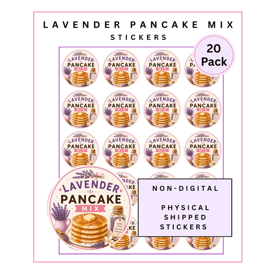 Physical Stickers: Lavender Pancakes