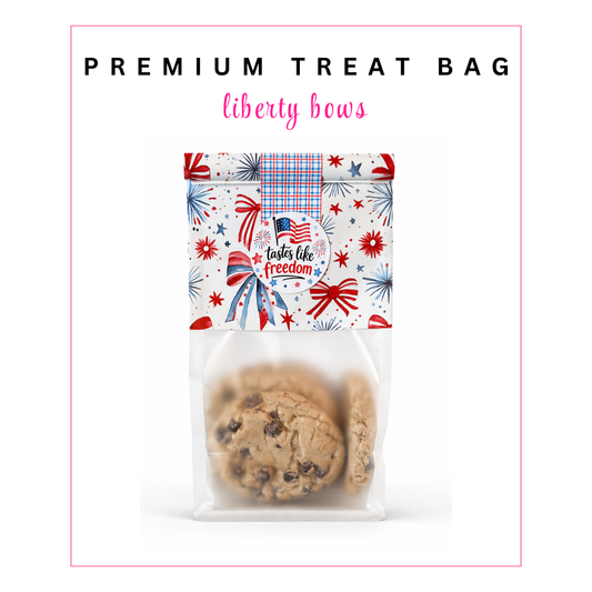 Premium Treat Bags: Liberty Bows