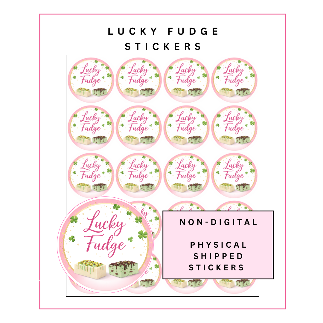 Physical Stickers: Lucky Fudge