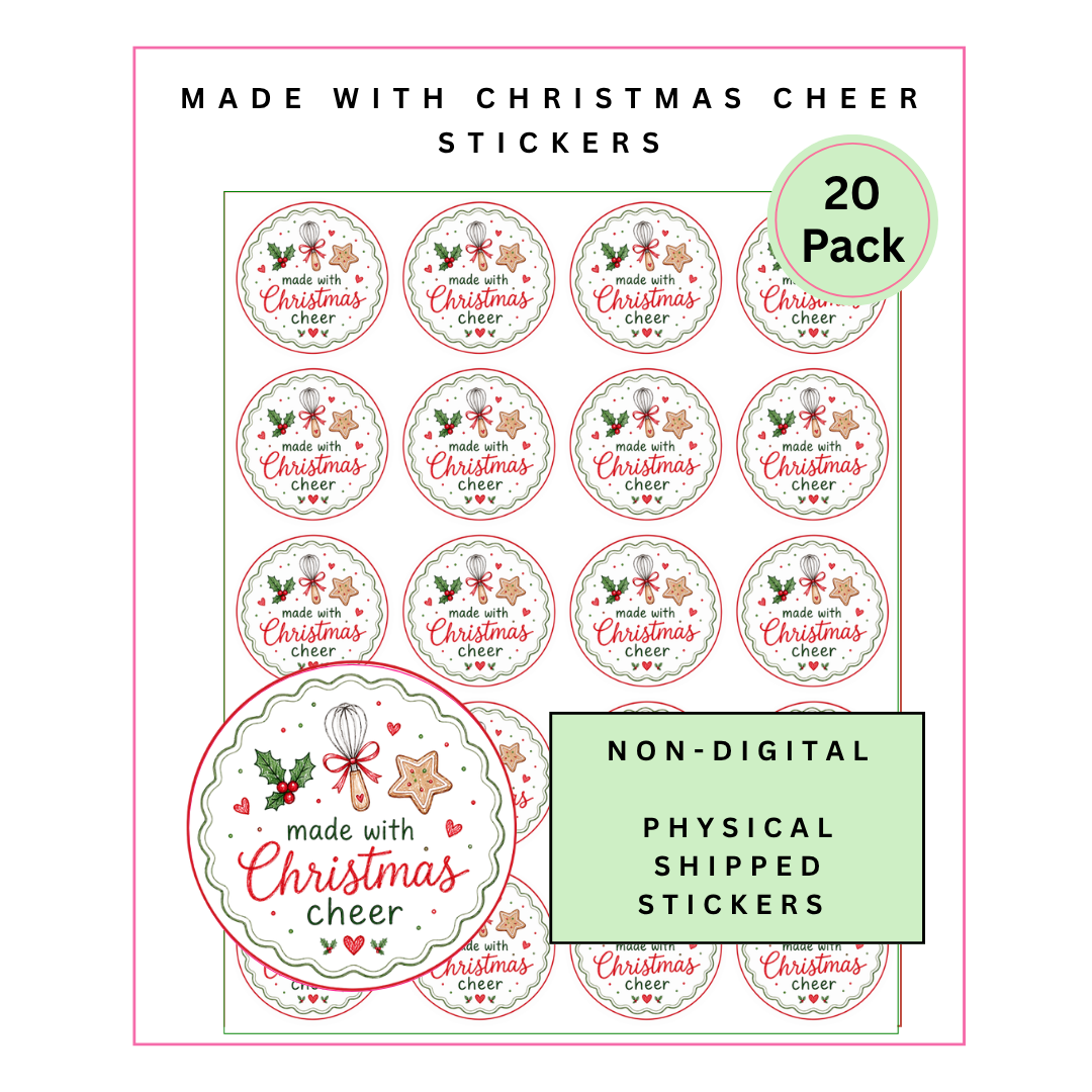 Pre-Sale: Made With Christmas Cheer Stickers