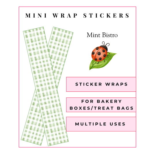 MINI Wrap Stickers: Mint Bistro
