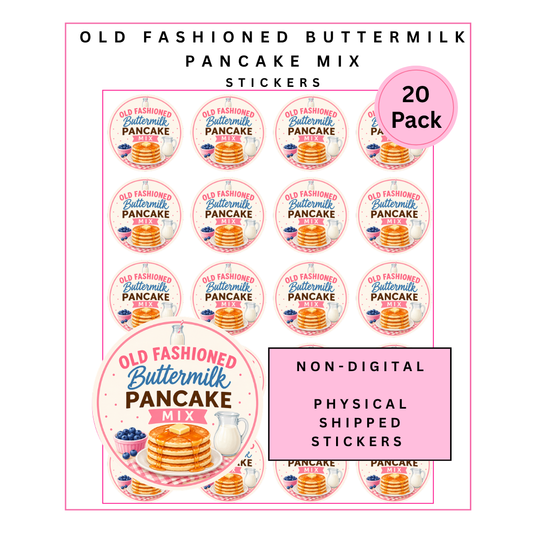 Physical Stickers: Old Fashioned Buttermilk Pancakes