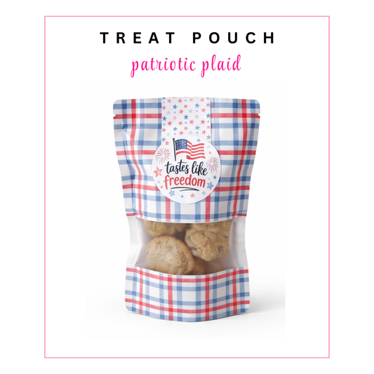 Dry Food Pouches: Patriotic Plaid