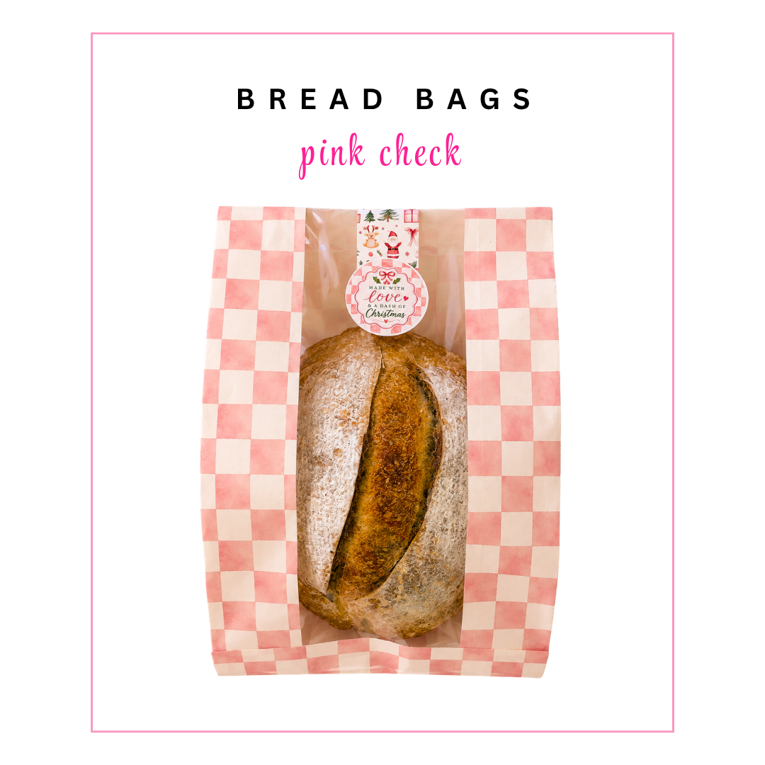Pre-Sale BREAD BAGS: Pink Check