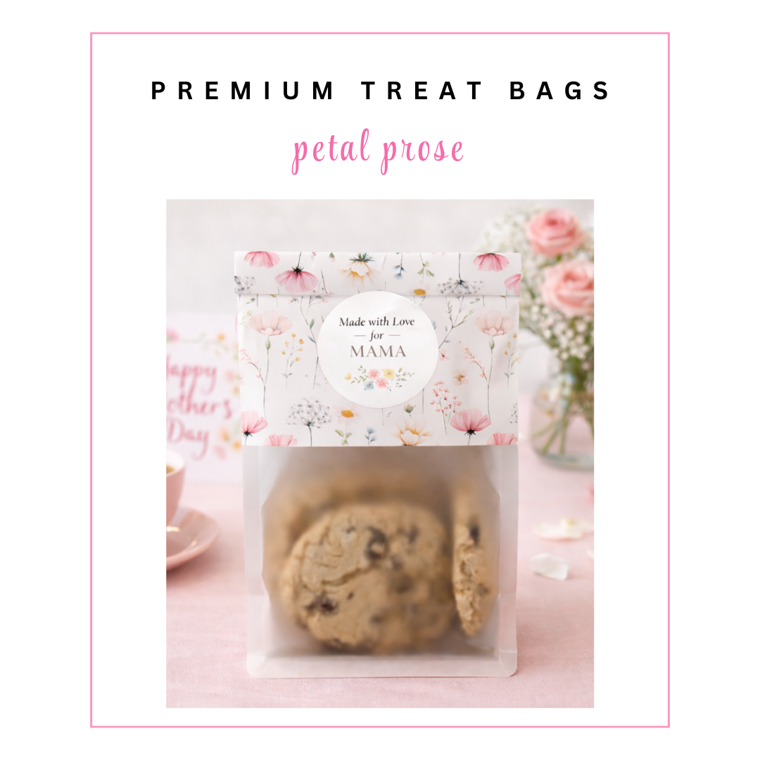 Premium Treat Bags: Petal Prose