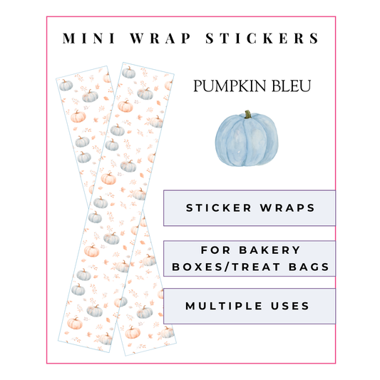 MINI Wrap Stickers: Pumpkin Bleu