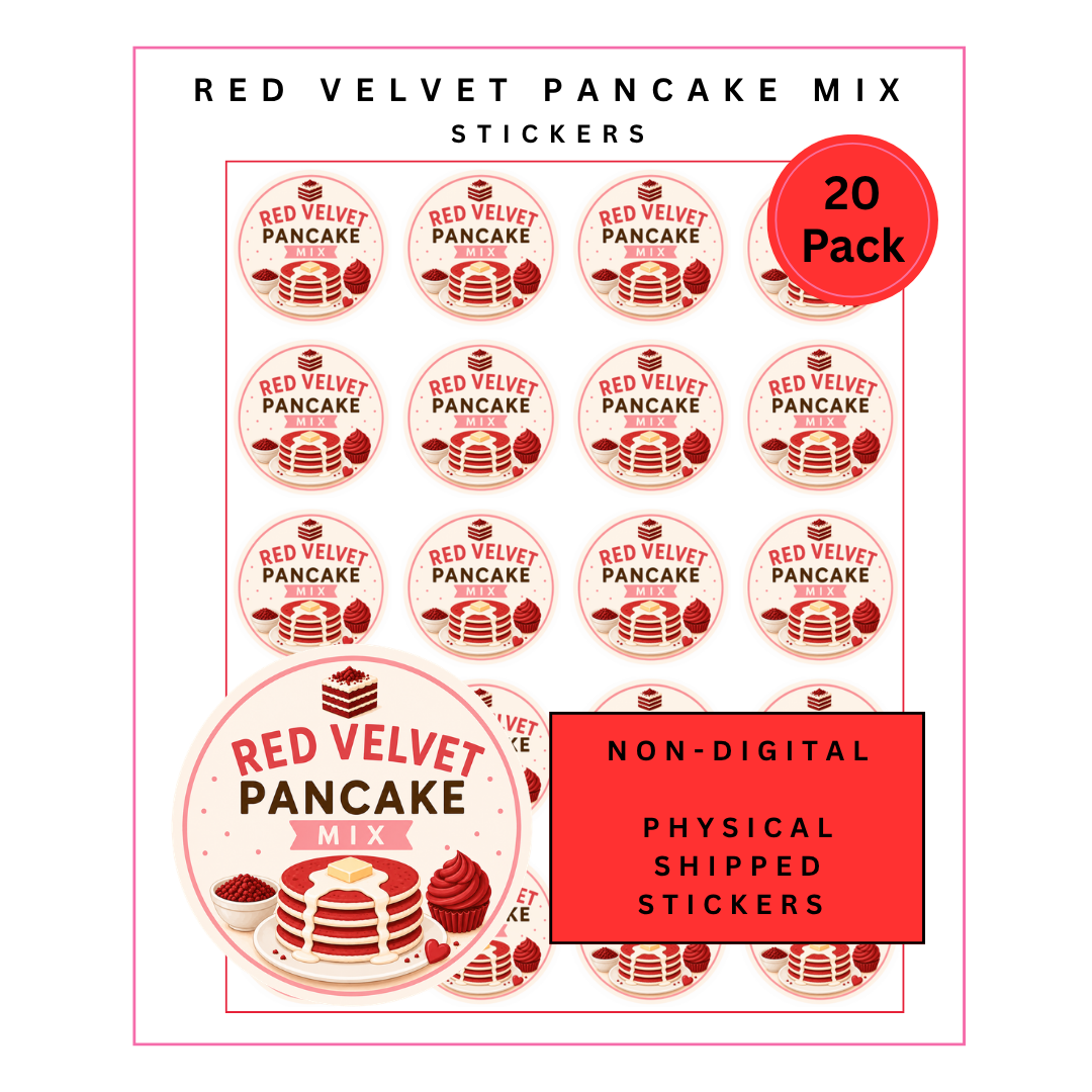 Physical Stickers: Red Velvet Pancakes