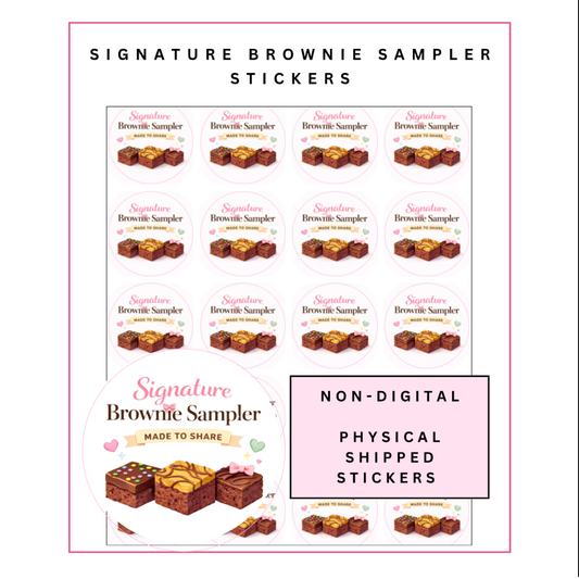 Physical Stickers: Signature Brownie Sampler