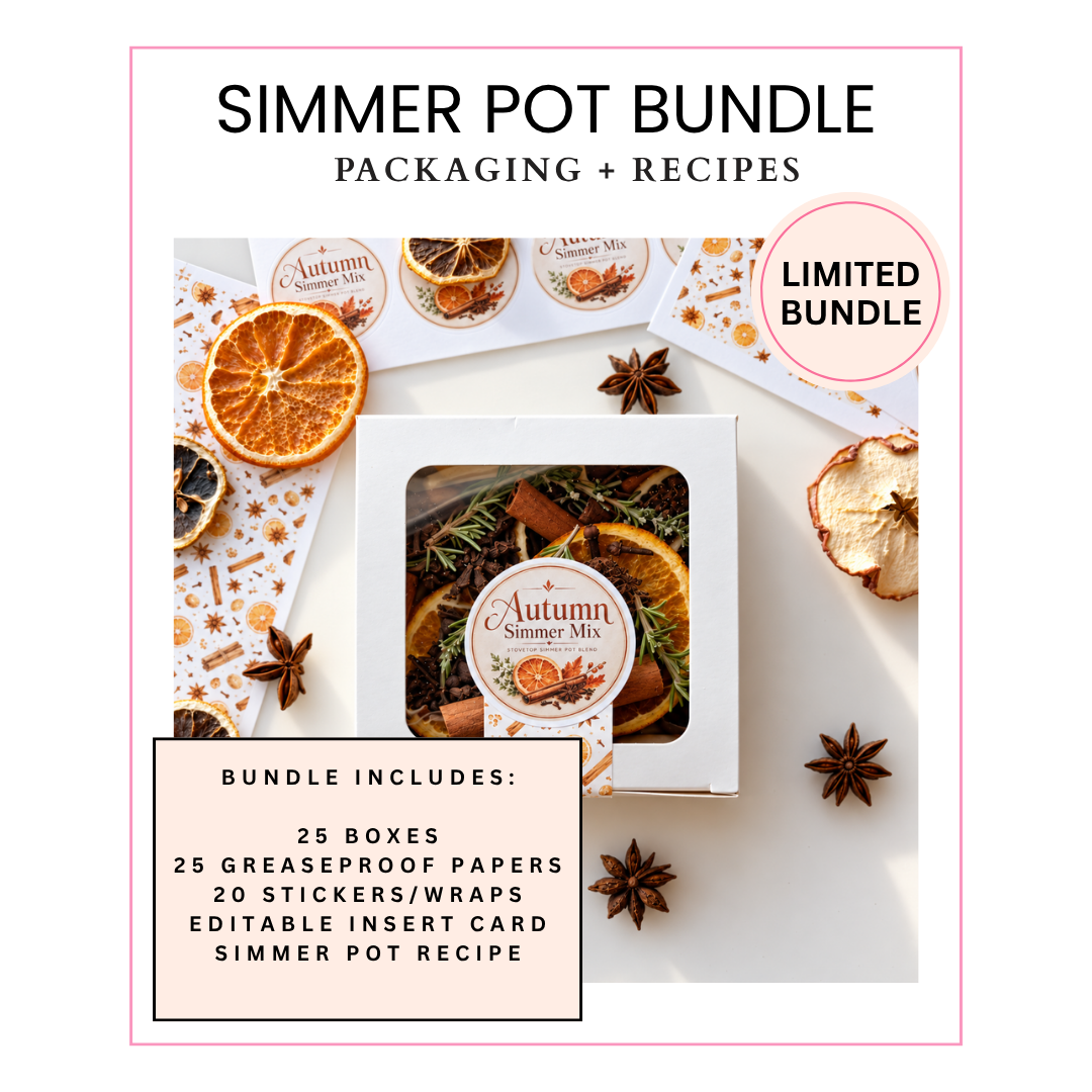 Simmer Pot Kit Bundle Plus Recipe/Instructions