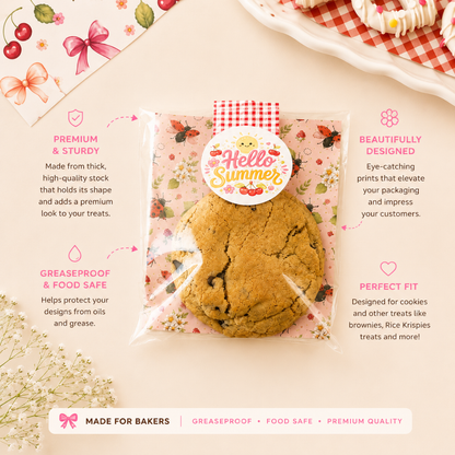 Square Treat Backers - Jolie Ladybug