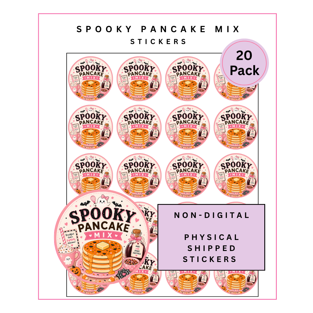 Physical Stickers: Spooky Pancakes
