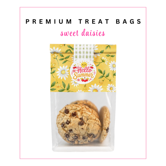 Premium Treat Bags: Sweet Daisies